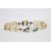 Bracelet Silver Sterling 925 Jewelry Golden Topaz Gem Stone Women's Handmade B33
